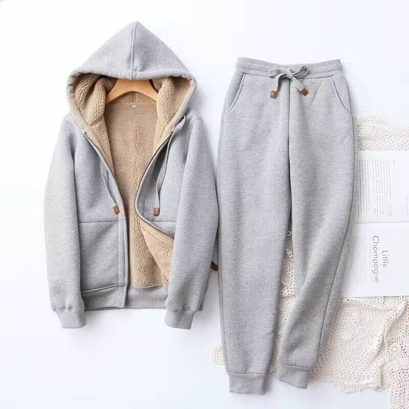 Kaitlyn Ensemble Sweat À Capuche Hivernal Et Jogger Pour Femmes Confort Et Style Pour L Hiver