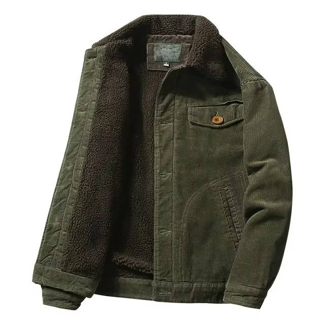 Veste Pour Homme Doublure Sherpa Chaude Manteau Hiver Décontracté Amawinc Quotidien