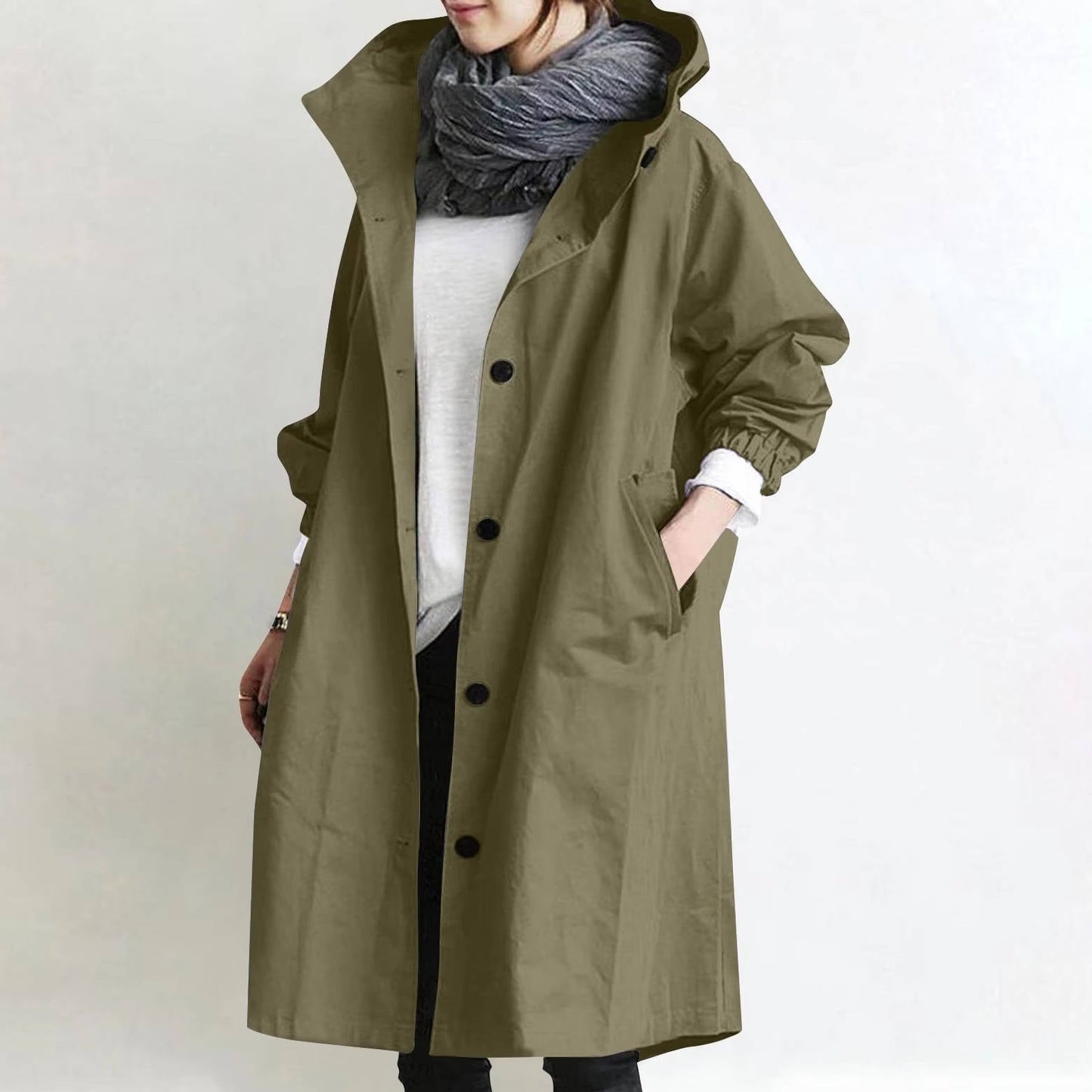 Manteau Trench Imperméable Oversize Pour Femmes Amawinc Confort Ultra Sec Et Coupe Moderne Flatteuse