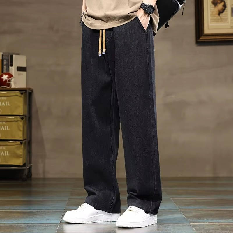 Jean En Denim Pour Homme À Cordon Décontracté Confortable Pour Usage Quotidien Amawinc