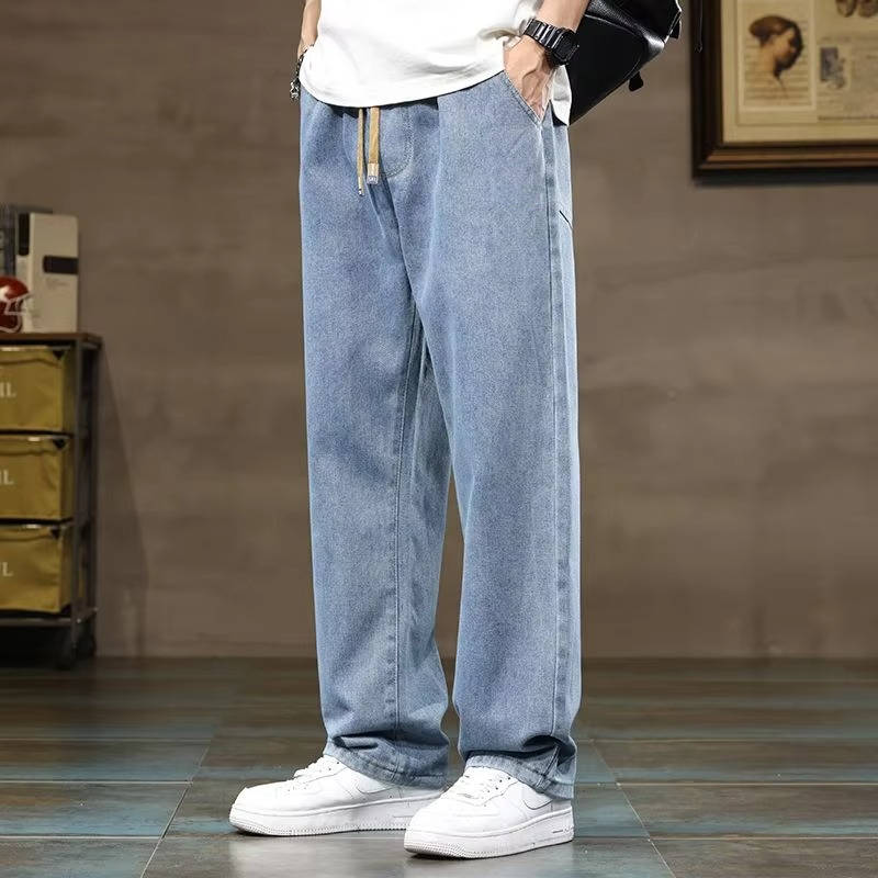 Jean En Denim Pour Homme À Cordon Décontracté Confortable Pour Usage Quotidien Amawinc
