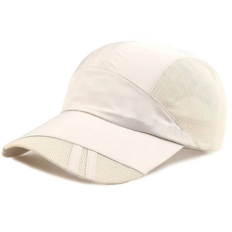 Casquette De Sport Pour Homme Réglable Avec Panneaux Respirants En Maille Pour Activités Extérieures