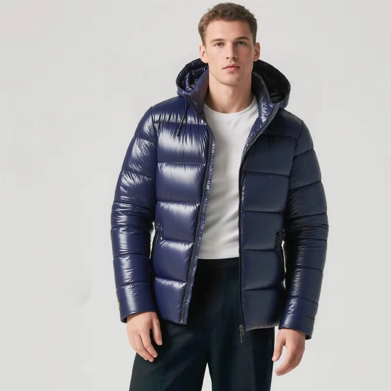 Amawinc Doudoune Matelassée Imperméable Avec Capuche Pour Homme Hiver Léger Isolation Chaude Protection Pluie Neige