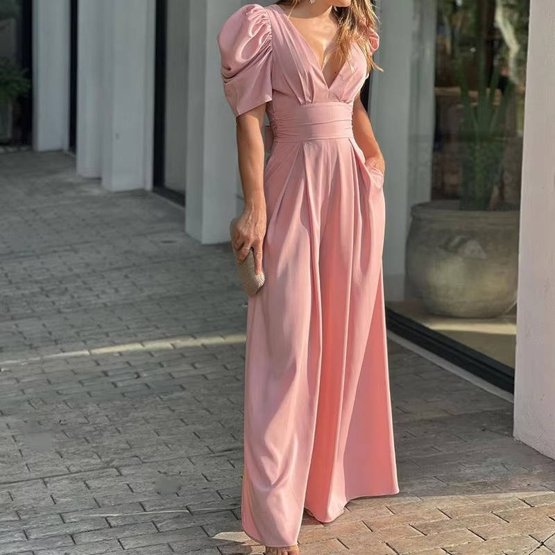 Combinaison Longue sur Mesure pour Femmes Élégante pour Dîners Formels Mariages Cocktails