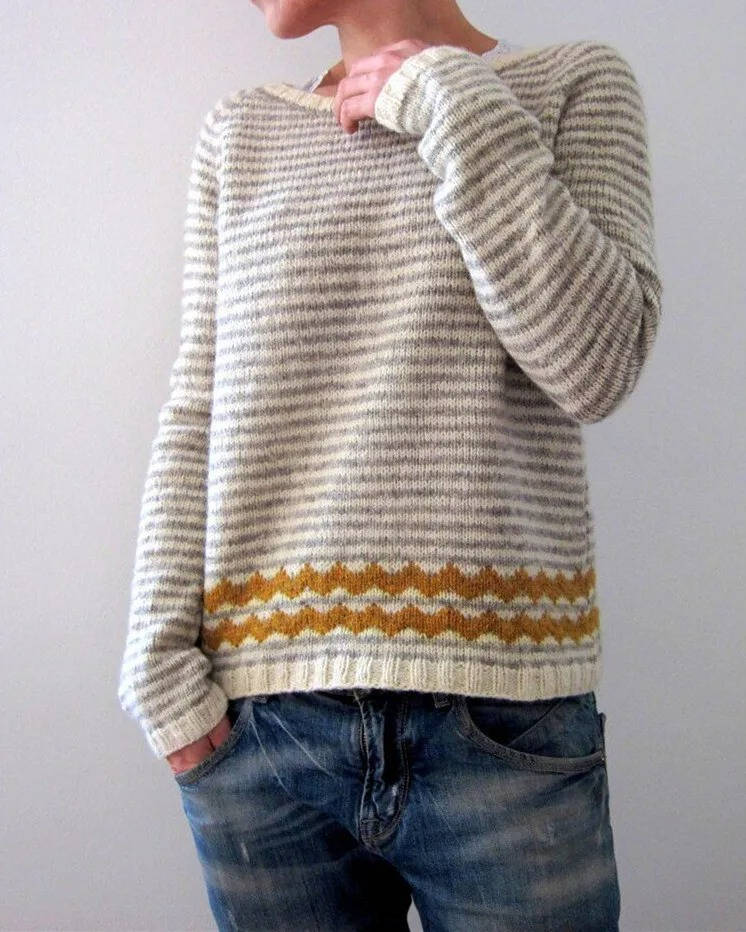 Pull En Laine Douce Pour Femmes Inspiré Nordique Motif Fair Isle Pour Confort Quotidien Chaleureux