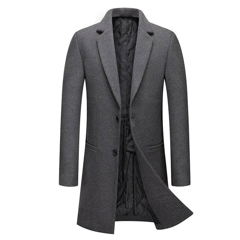 Manteau Homme Camel En Mélange Laine À Simple Boutonnage Pour Hiver Habillé Ou Décontracté