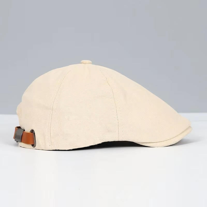 Casquette Plate Homme Amawinc Noire Pour Style Street Décontracté Confort Toute La Journée