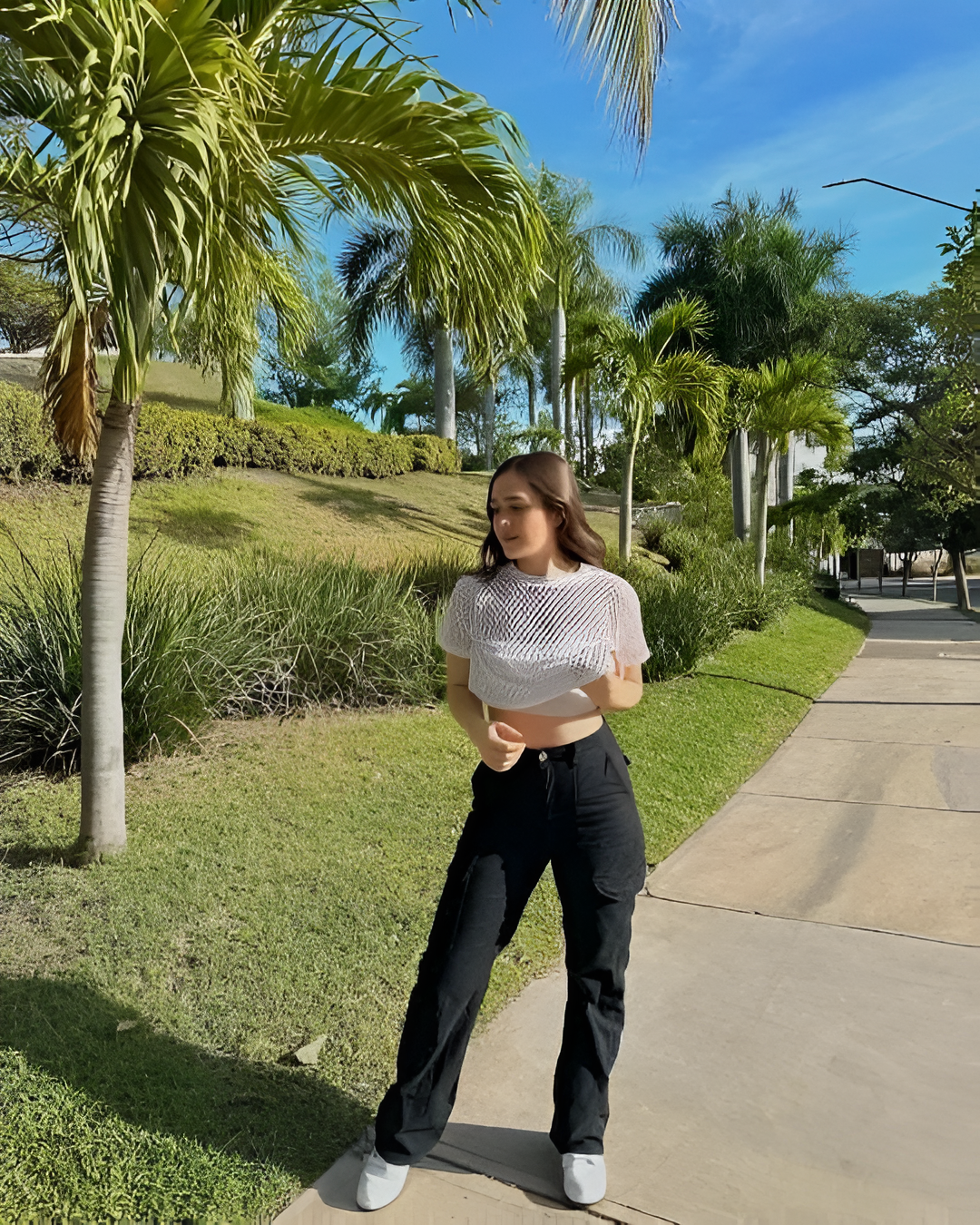 Dalla:  Cargohose mit verstellbarem Bund