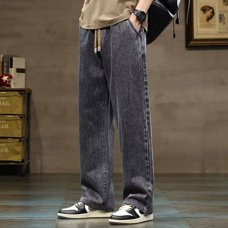 Jean En Denim Pour Homme À Cordon Décontracté Confortable Pour Usage Quotidien Amawinc