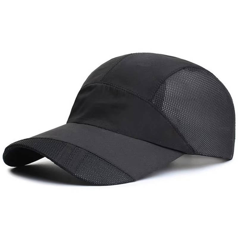 Casquette De Sport Pour Homme Réglable Avec Panneaux Respirants En Maille Pour Activités Extérieures