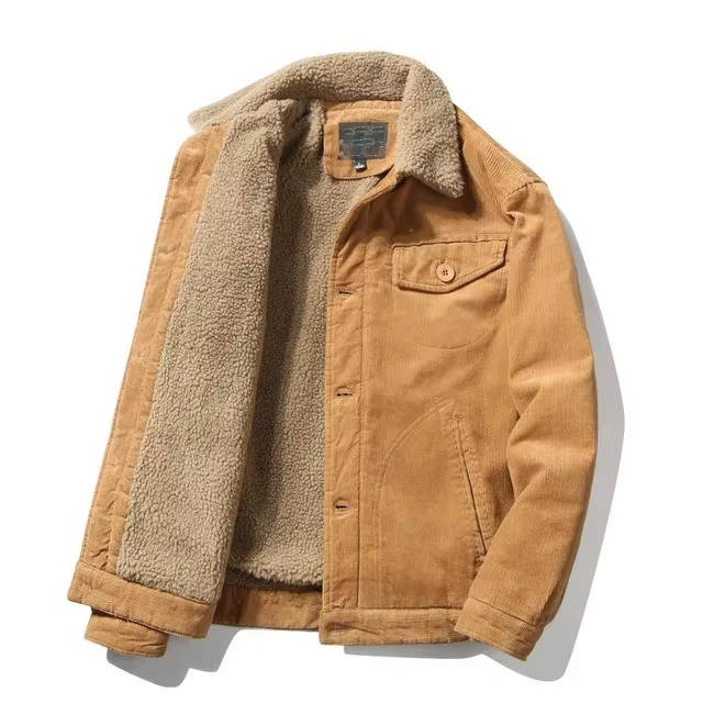 Veste Pour Homme Doublure Sherpa Chaude Manteau Hiver Décontracté Amawinc Quotidien