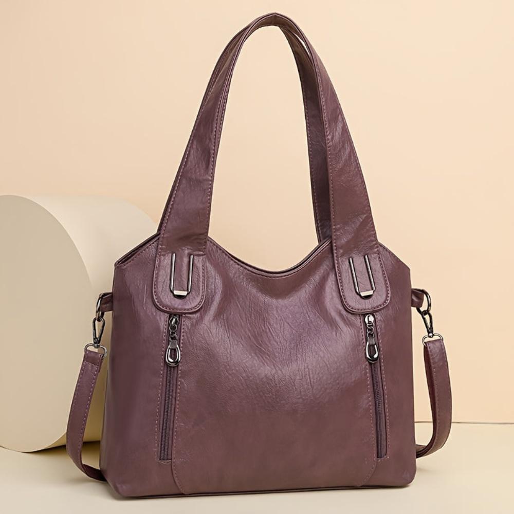 Sac Wendy Amawinc En Cuir Végétal Pour Toutes Les Saisons Design Structuré Et Poignées Doubles