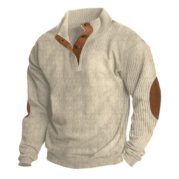 Veste À Capuche Patchwork Pour Homme Col Montant Décontractée Manches Longues Amawinc