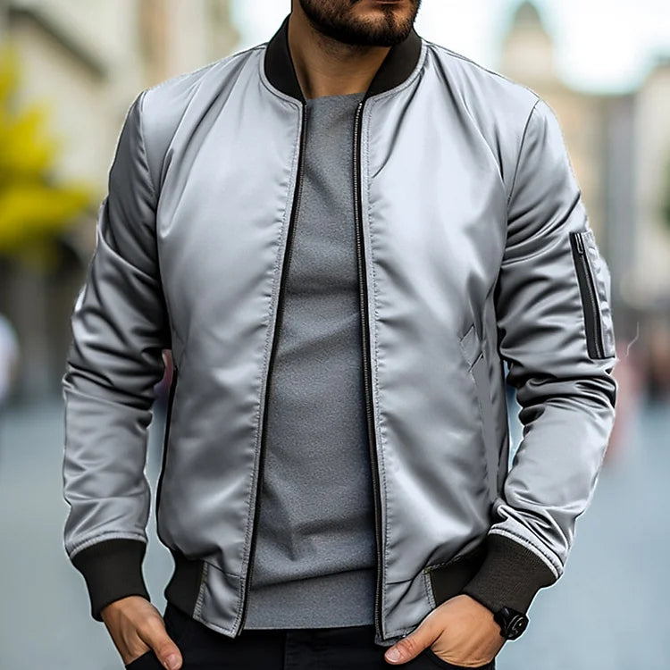 Slim Fit Men's Zip-Up Jacket