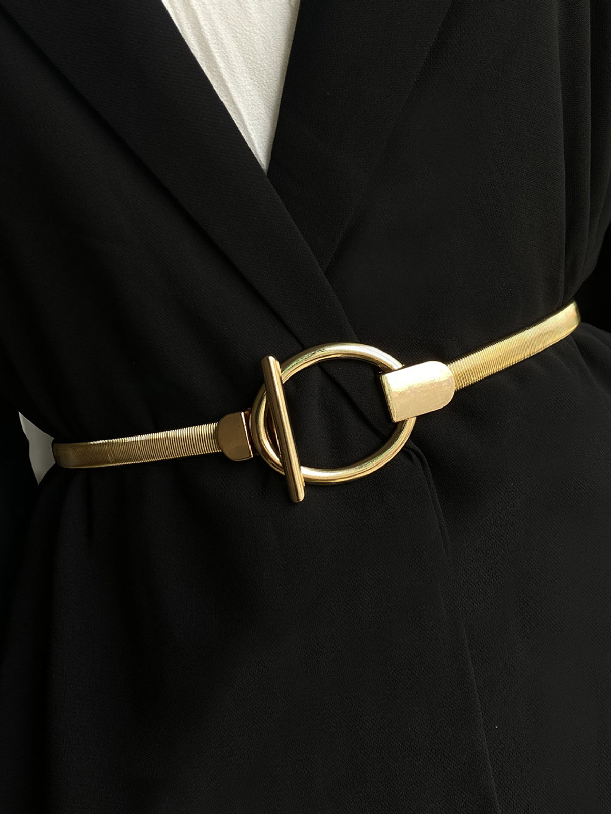 Elastic Lariat Slim Belt - Amawinc