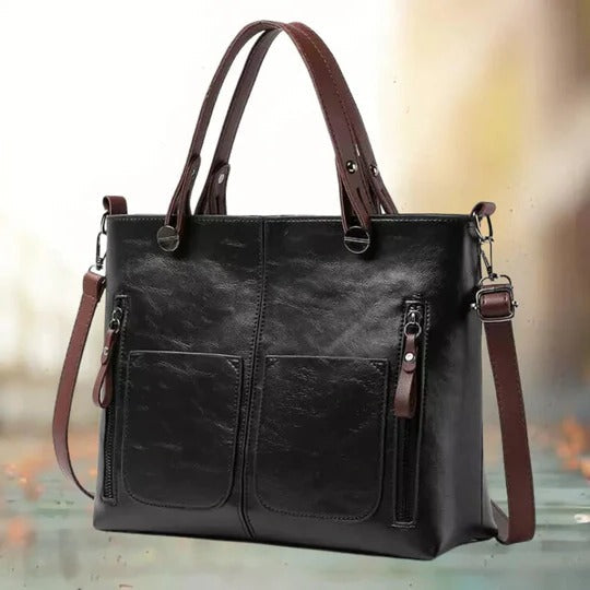 Sac En Cuir Élégant Amawinc Silhouette Structurée Avec Grand Espace Pour Les Essentiels Quotidiens