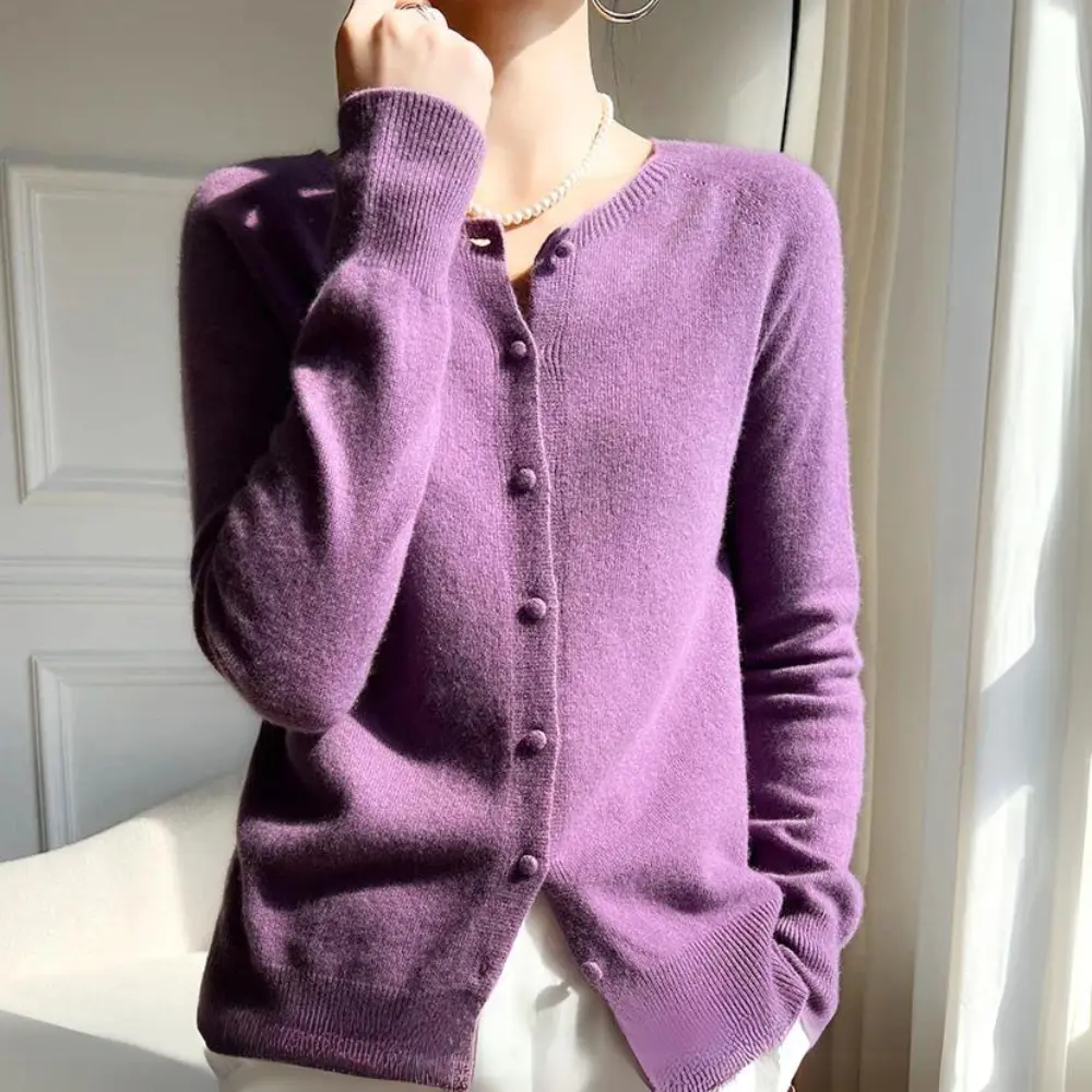 Cardigan Femme Pastel Eliza En Laine 100 Pour Cent Pour Un Look Chic Et Chaud Et Agréable À Porter