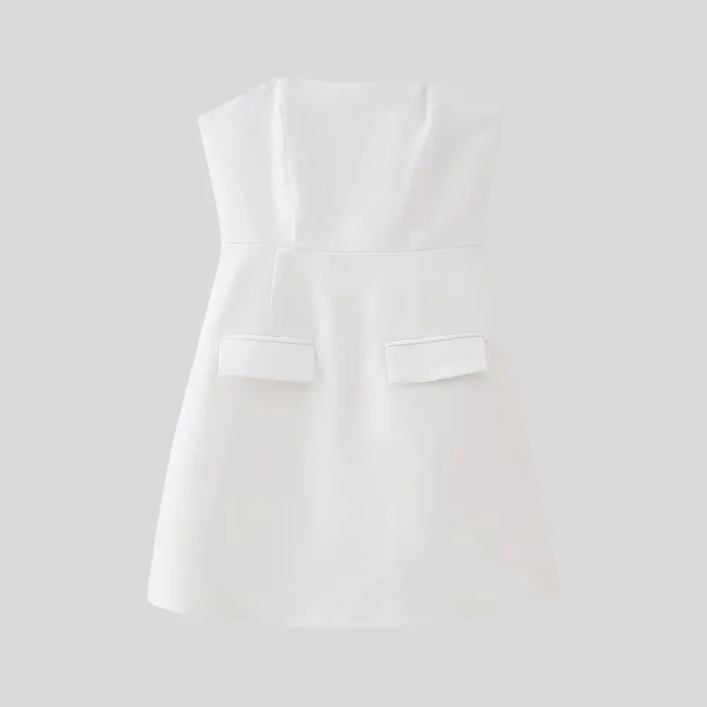 Robe Mini Tailleur Ellis Sans Bretelles Élégante Pour Soirées Et Occasions Spéciales