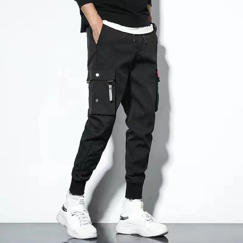 Pantalon Cargo Homme Oversize Couleur Unie Grandes Poches Pour Activités Extérieures Et Décontracté