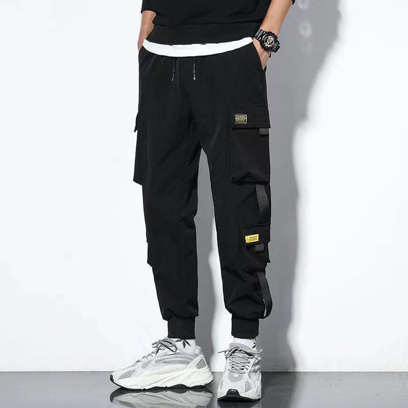 Pantalon Cargo Homme Oversize Couleur Unie Grandes Poches Pour Activités Extérieures Et Décontracté