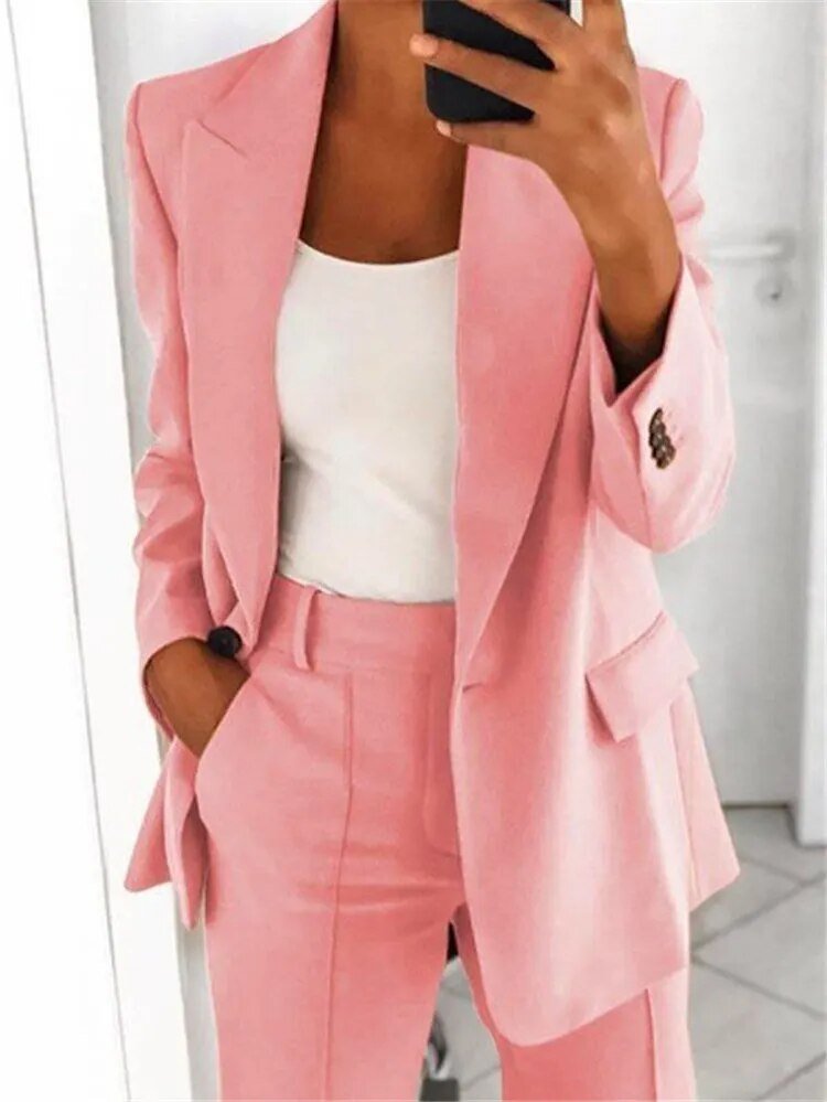 Avelena Damen Blazer: Eleganter Anzug mit perfekter Passform