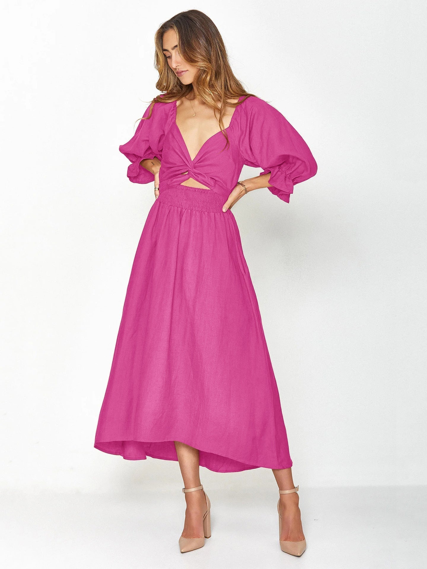 Elegantes Kleid von Fudus mit Bindegürtel