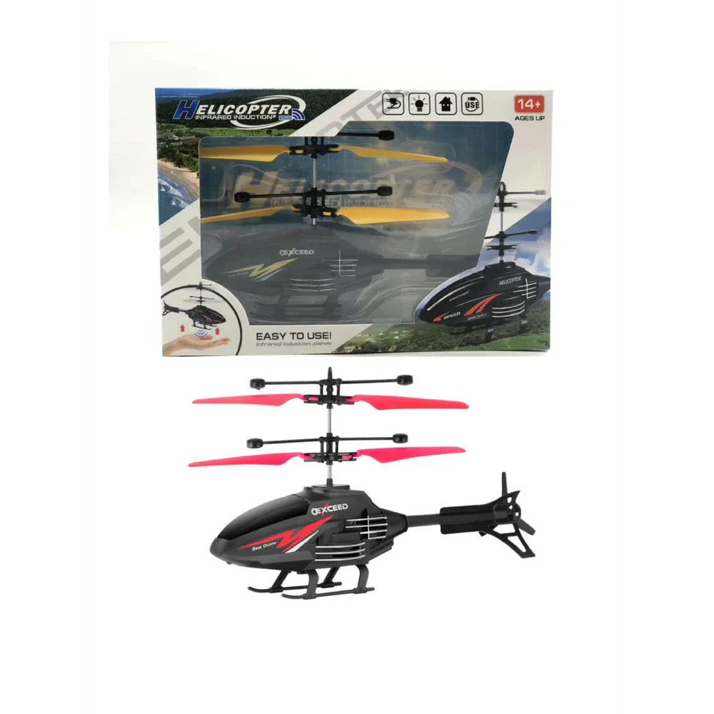 Hélicoptère Volant À Induction Rechargeable Par USB Avec Télécommande Pour Jeux Intérieurs Et Extérieurs Pour Enfants