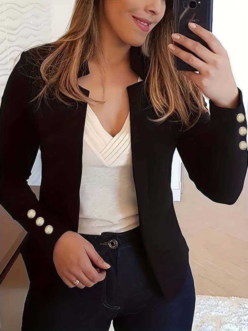 Avelena: entspannter Langarm-Knopfblazer