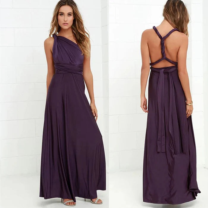 Wickelkleid mit Riemen aus elastischem Stoff - Kuzan