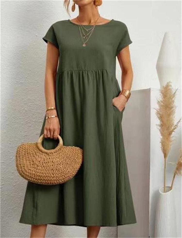 Charlotte Robe Legere Ete Pour Femme Amawinc Silhouette Aeree En Polyester Confort Toute La Journee