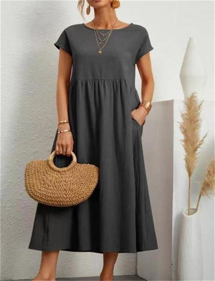 Charlotte Robe Legere Ete Pour Femme Amawinc Silhouette Aeree En Polyester Confort Toute La Journee