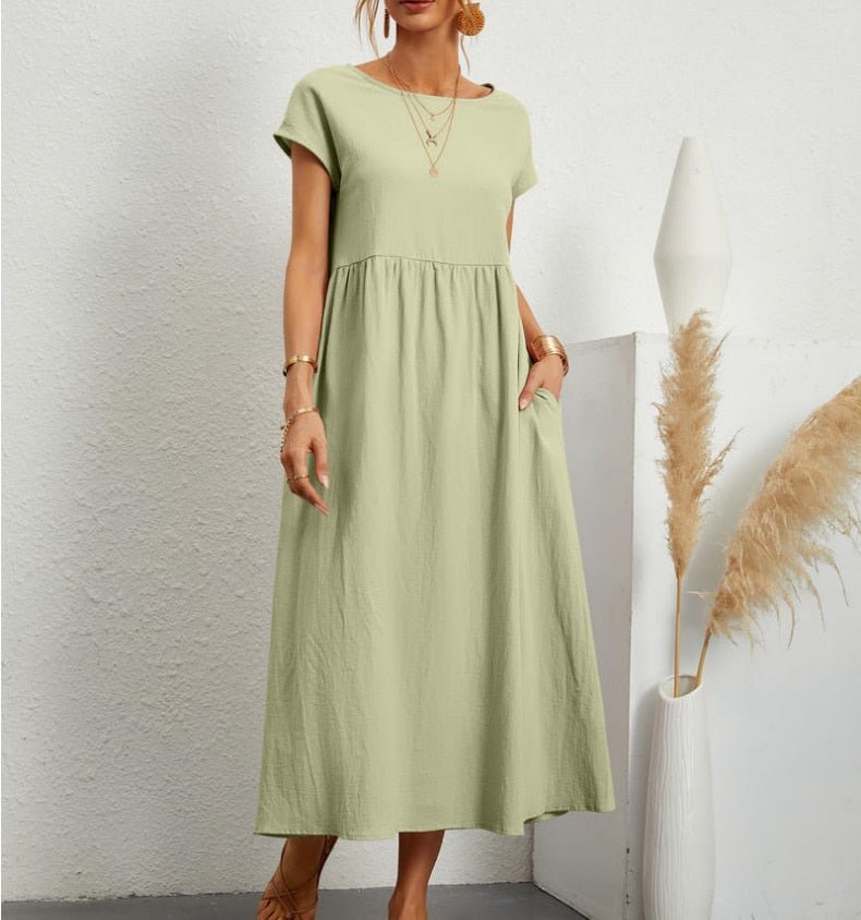 Charlotte Robe Legere Ete Pour Femme Amawinc Silhouette Aeree En Polyester Confort Toute La Journee