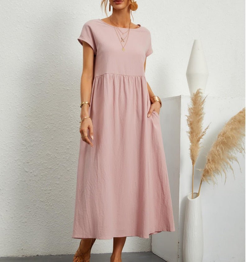 Charlotte Robe Legere Ete Pour Femme Amawinc Silhouette Aeree En Polyester Confort Toute La Journee