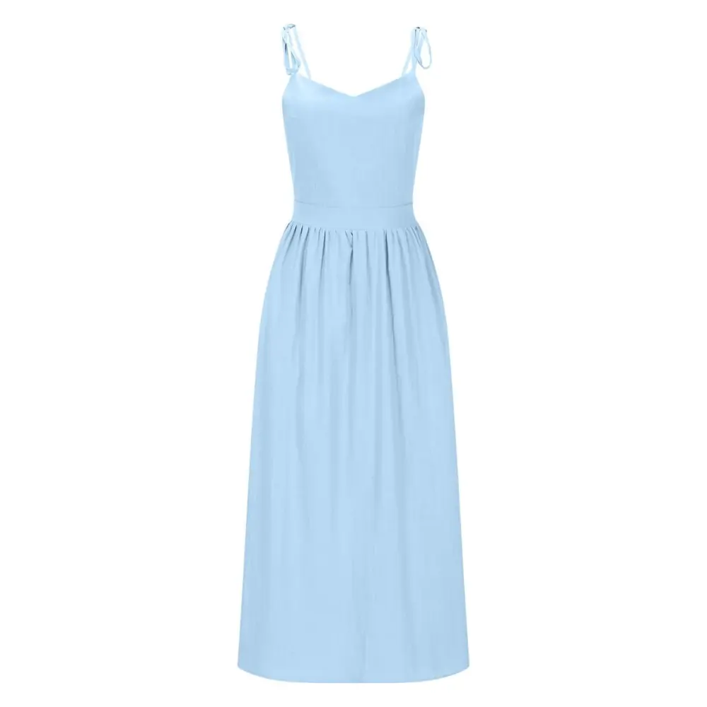 Robe Bustier Midi Grace Amawinc Élégante Et Moderne Pour Été Prête Pour Les Déjeuners Et Soirées