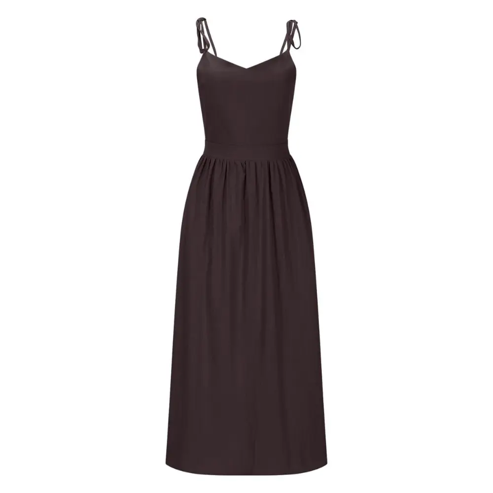 Robe Bustier Midi Grace Amawinc Élégante Et Moderne Pour Été Prête Pour Les Déjeuners Et Soirées