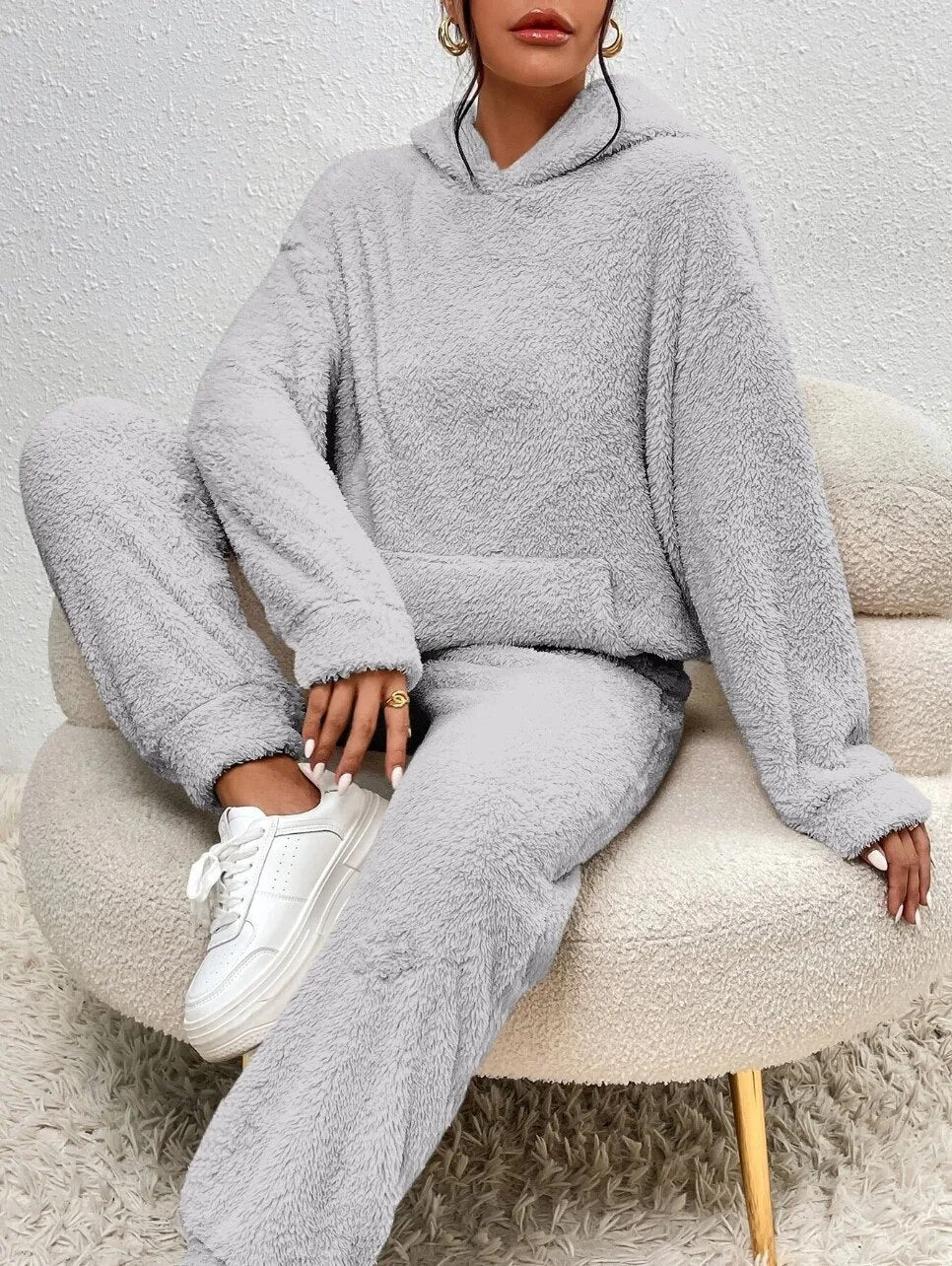Hannah Ensemble Deux Pièces Femmes Doux Et Confortable Pour Détente Quotidienne