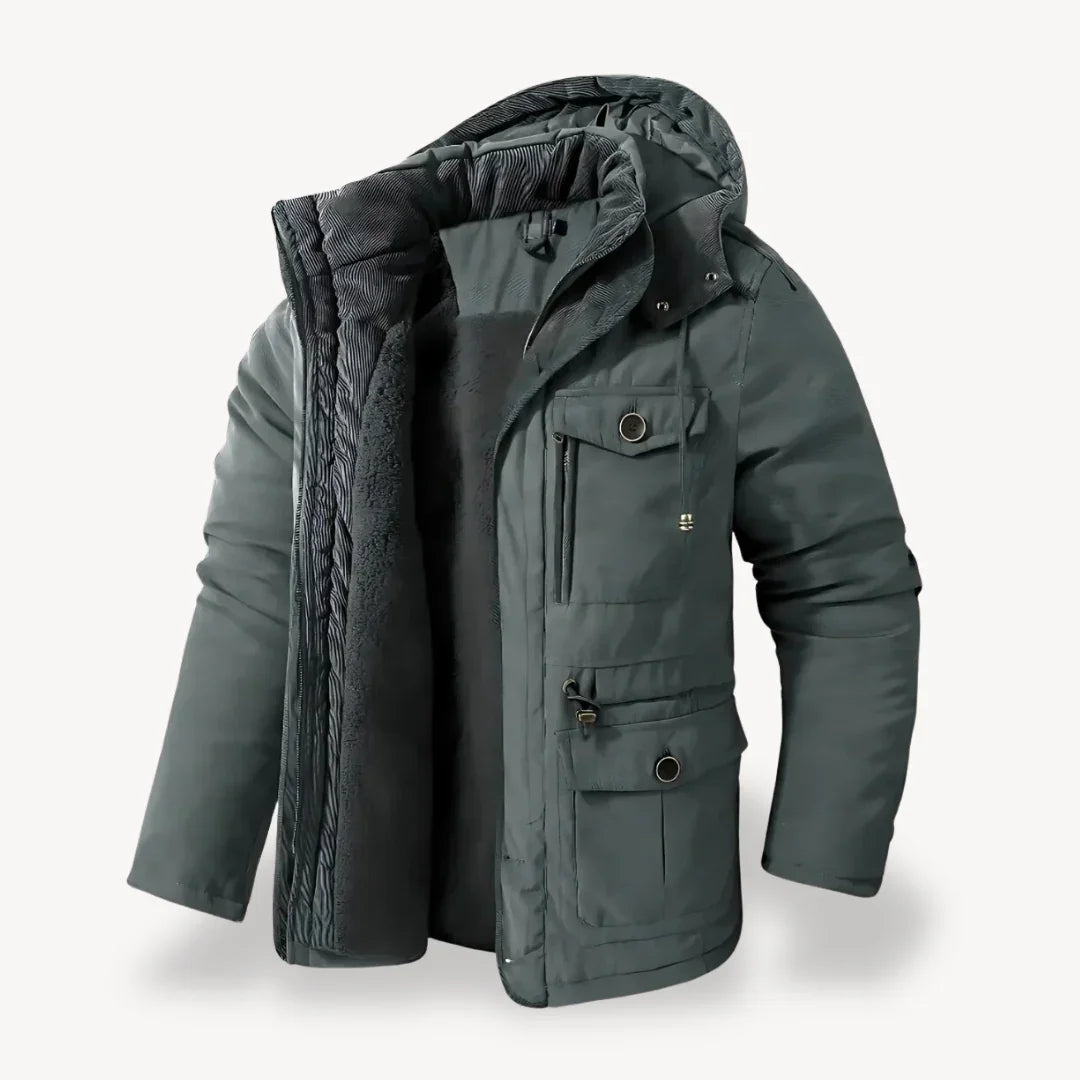 Amawinc Anthony Veste Hivernale Pour Homme Robuste Avec Capuche Et Poches Nombreuses Pour Conditions Météorologiques