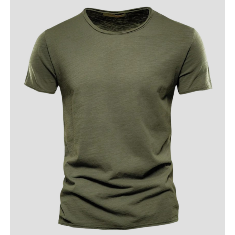 Amawinc T Shirt Homme Slim Fit Col Ras Du Cou Manches Courtes Coton Mélangé Respirible Pour Quotidien