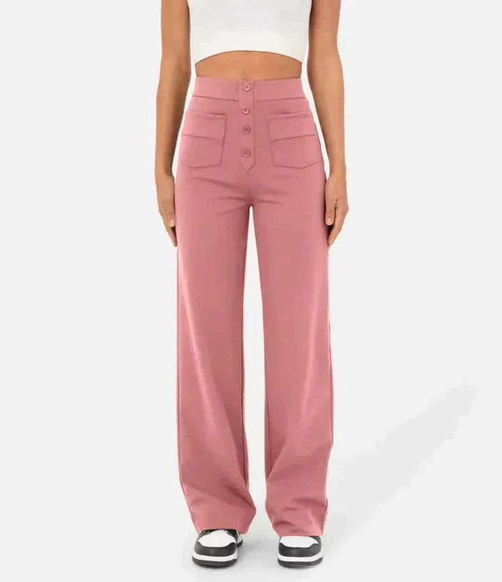 Amabel: Lange, hoch sitzende Freizeithose