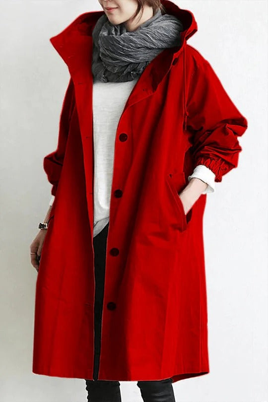 Trench À Capuche Imperméable Moderne Pour Hommes Et Femmes Avec Protection Contre Pluie Et Vent