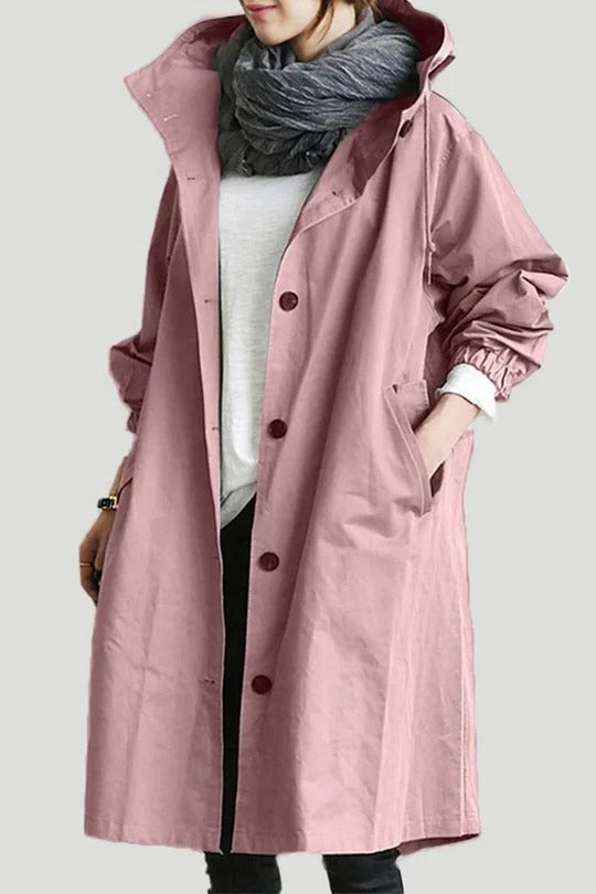 Trench À Capuche Imperméable Moderne Pour Hommes Et Femmes Avec Protection Contre Pluie Et Vent