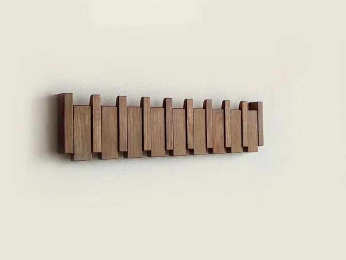 Porte-Manteau Mural Minimaliste En Bois Design Pour Entrée Et Chambre Rangement Élégant