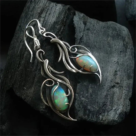 Suzanne - Opal Drop Earrings - Amawinc