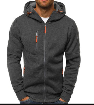 Sweat À Capuche Zippé Chaud Pour Homme Amawinc Avec Poches Vêtement D Hiver Décontracté