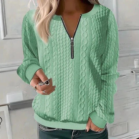 Pull Décontracté Texturé Pour Femme Confort Et Style Pour Jour Et Soir En Saisons Transitoires