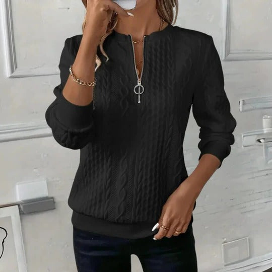 Pull Décontracté Texturé Pour Femme Confort Et Style Pour Jour Et Soir En Saisons Transitoires