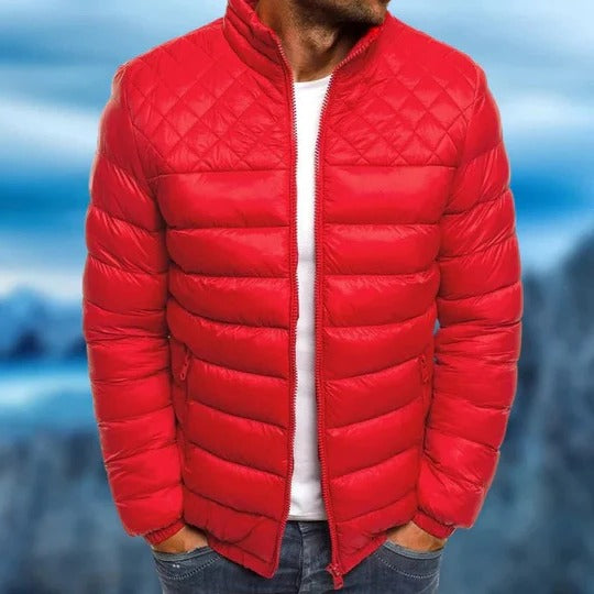Veste Matelassée Homme Bleu Marine Résistante À L Eau Et Au Vent Légère Pour Activités Extérieures