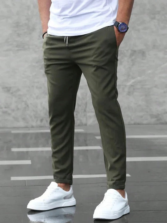 Pantalon Homme Amawinc Stretch Confort Flexible Et Coupe Fuselée Moderne Pour Quotidien Et Bureau