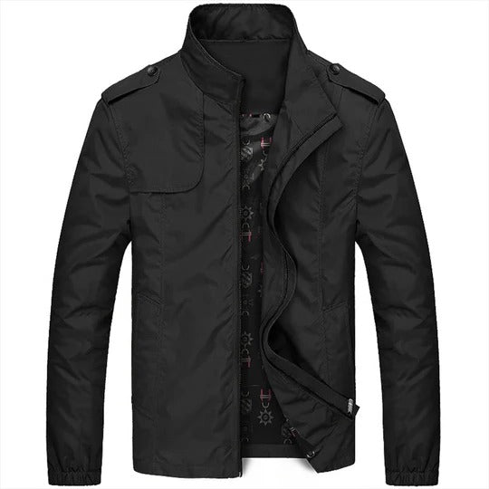 Veste D'Été Pour Homme Amawinc Col Debout Léger Zip Avant Pour Casual Ou Semi Formel