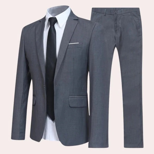 Amawinc Costume Homme Deux Pièces Noir Avec Blazer Et Pantalon Slim Pour Mariages Et Événements Formels
